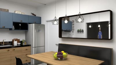 Cozinha Integrada com Painel Verde — cozinhas, imagem 1