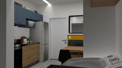 Cozinha Integrada com Painel Verde — cozinhas, imagem 4