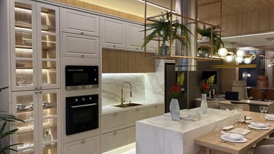 Ambiente residencial projetado pela WM Arquitetura & Design