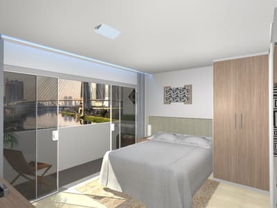 Studio Compacto — Vista Urbana — residencial, imagem 4