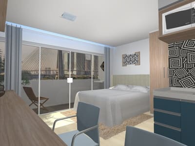 Studio Compacto — Vista Urbana — residencial, imagem 5